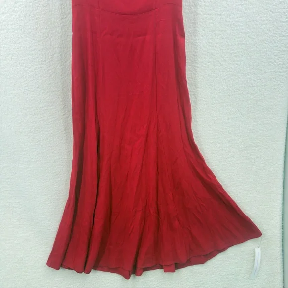 Reformation Bryson Dress in Cherry Red New Size O - Picture 4 of 14